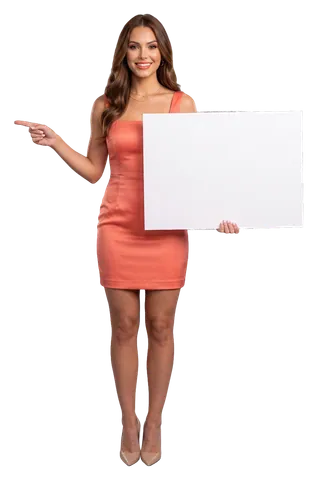 Dana Whitfield pointing to the left and holding a board: Free parking at both